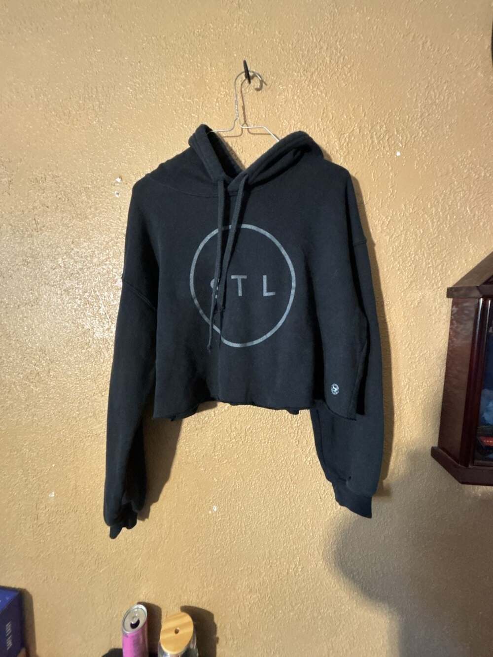 Arch Apparel STL MO Black Crop Hoodie Sweatshirt